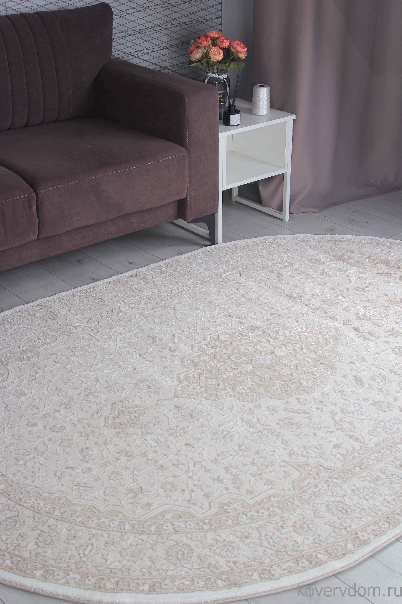 Ковер ARMINA GA073A BROWN / BROWN Овал