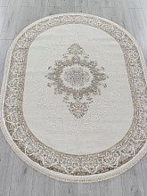 Ковер MOSSO 27236A CREAM / BLUE Овал