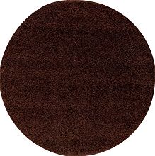 Ковер Шегги коричневый SHAGGY ULTRA s600 BROWN Круг