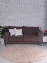 Круглый ковер из Китая RABBIT CARVING PX4005 BROWN / BROWN Круг