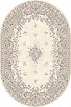 Овальный ковер розовый ISFAHAN Dafne alabaster Цветы ОВАЛ