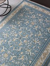 Ковер с бахромой ZARINA M101B BLUE SHIRINK / BLUE SHIRINK