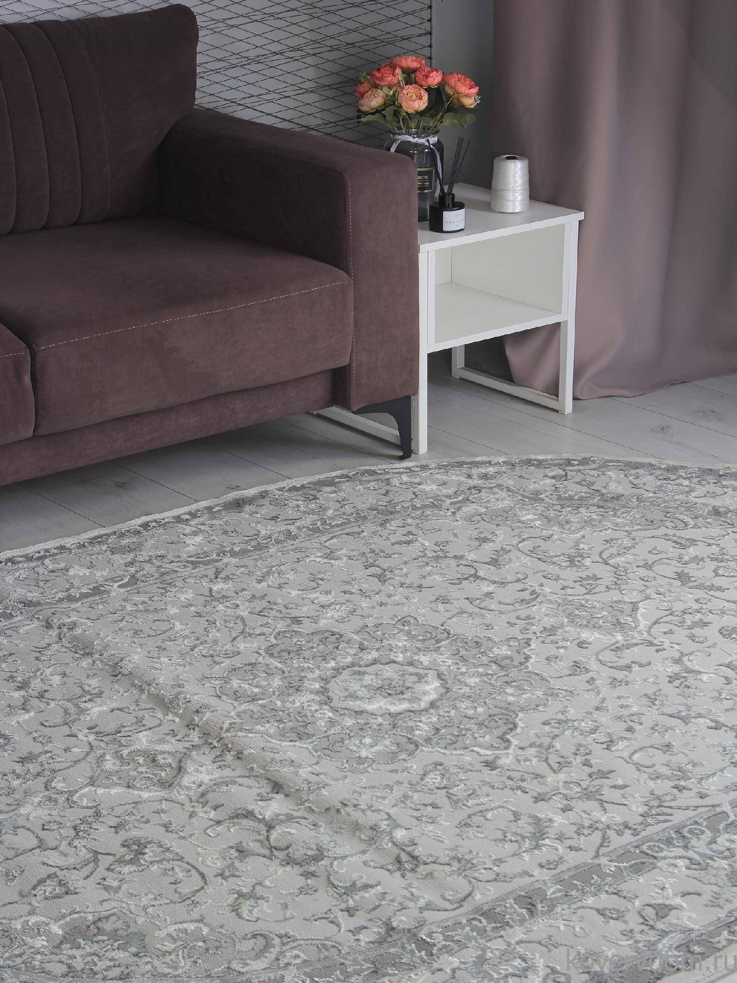 Ковер ARMINA GA075G GREY / GREY Овал