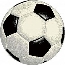 Ковер с футбольным мячом для детей Футбольный Мяч MANGO 11198-190 круг