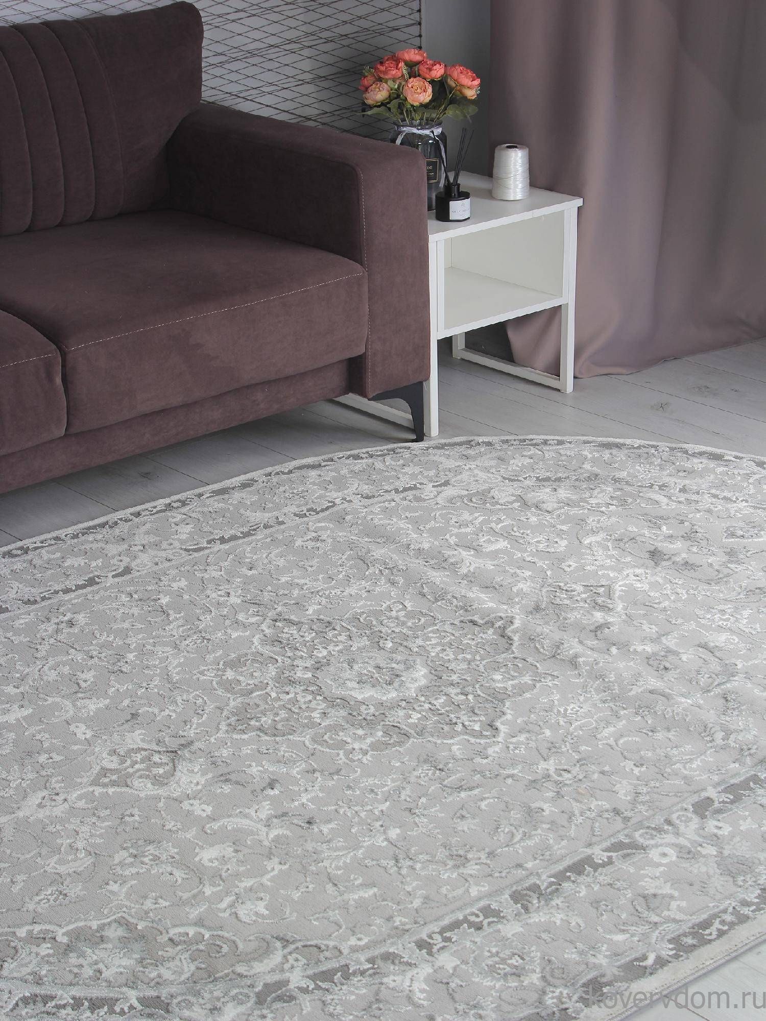 Ковер ARMINA GA075G GREY / GREY Овал